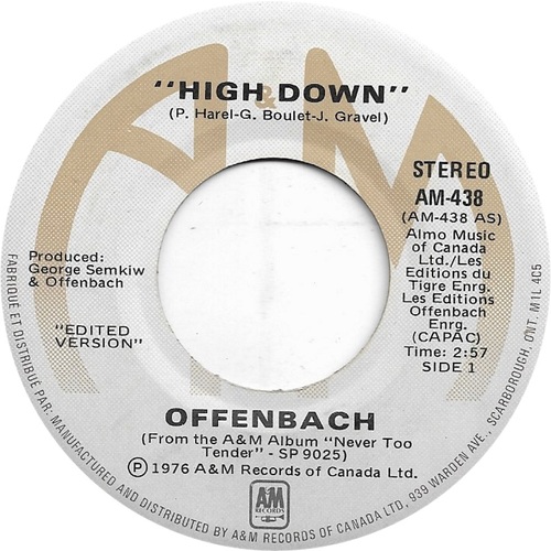 "High Down" b/w "Running Away"