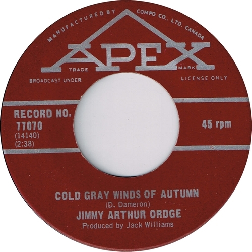 Cold Gray Winds of Autumn b/w Somewhere In Your World