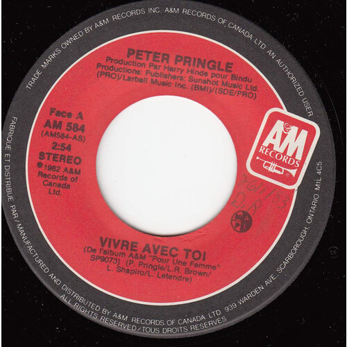 Vivre Avec Toi b/w C'est Ca, La Vie