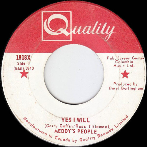 Yes I Will b/w Hideaway