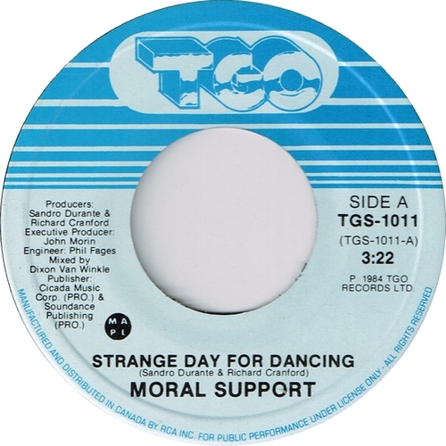 Strange Days for Dancing b/w Strange Days for Dancing (instrumental)