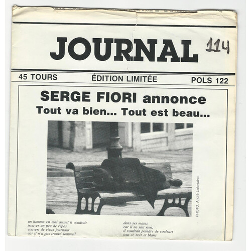 Journal b/w Journal (instrumental) (picture sleeve)