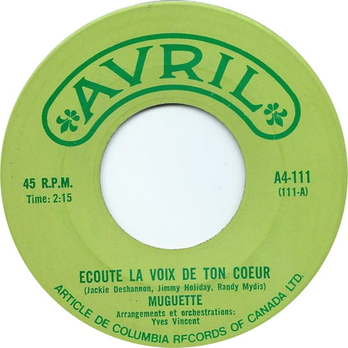 Écoute La Voix De Ton Coeur b/w Un Grand Amour