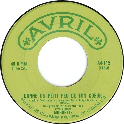 Un Petit Peu De Ton Coeur b/w Un Grand Amour