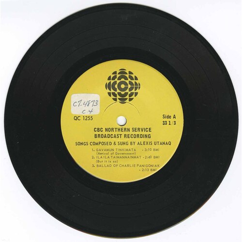 Songs Composed and Sung by Alexis Utatnaq