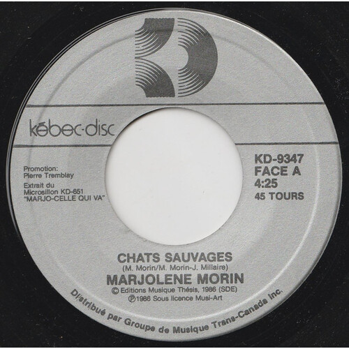 Chats sauvages b/w Chats Sauvages (Version Instrumentale)