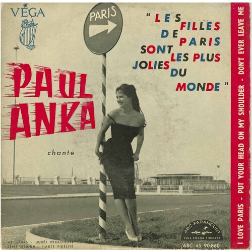 Les filles de Paris/ I Love Paris b/w Put Your Head on My Shoulder/ Don't Ever Leave Me (picture sleeve)
