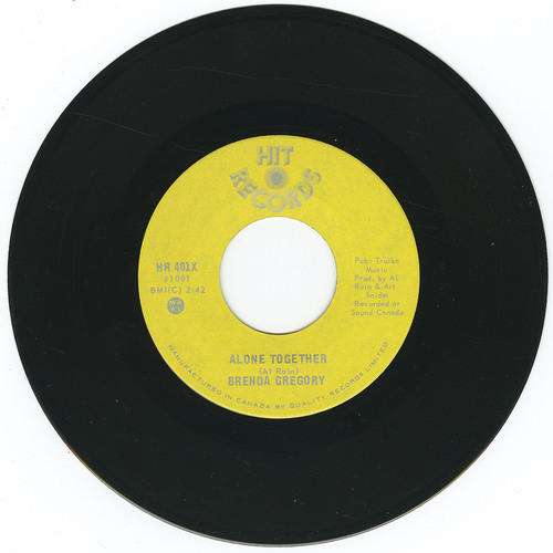 Simple Song of Freedom b/w Alone Together (yellow label)