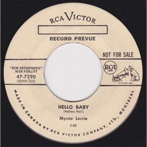 Hello Baby b/w Trade Winds (Record Prevue promo)