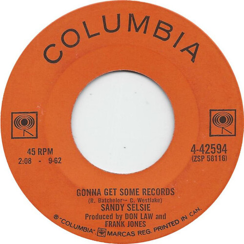 Gonna Get Some Records b/w Walk With Me My Angel