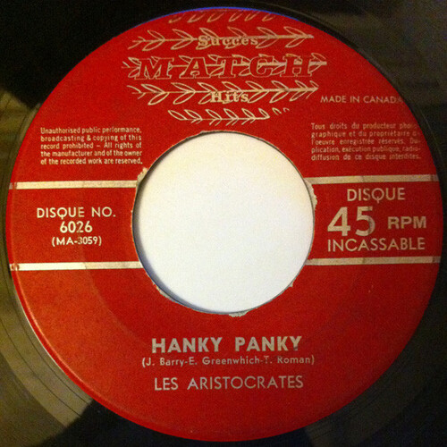Les Aristocrates Hanky Panky b/w Renée Martel Noir C'est Noir