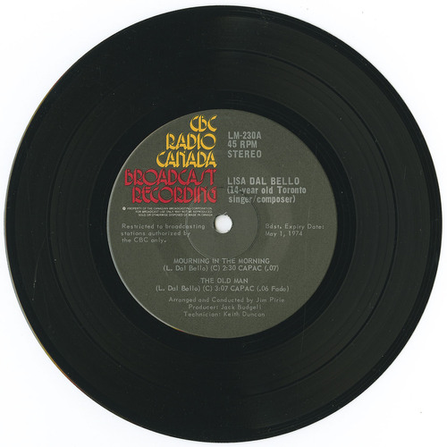 Lisa Dal Bello (14-Year Old Toronto Singer / Composer)