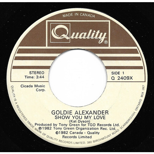 Show You My Love b/w Go Back