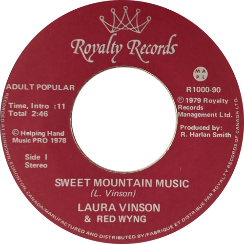Sweet Mountain Music b/w Mes Amis O Canada