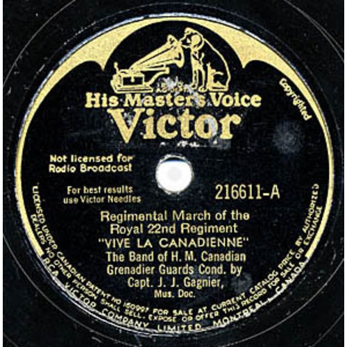 Vive La Canadienne: Regimental March of the Royal 22nd Regiment