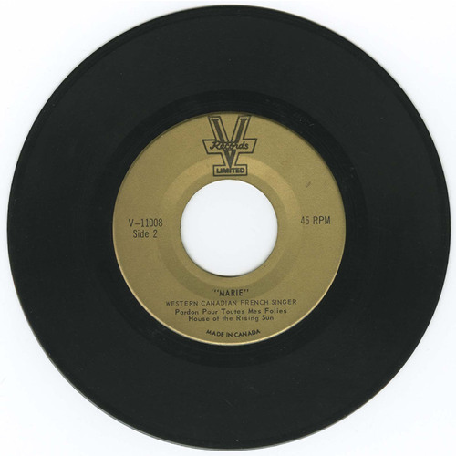 Sous les ponts de Paris (Under the Bridges of Paris) b/w Pardon pour toutes mes folies (House of the Rising Sun)