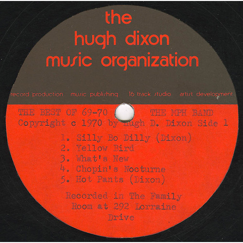 The MPH Band - The Best of 69-70 (unreleased acetate)