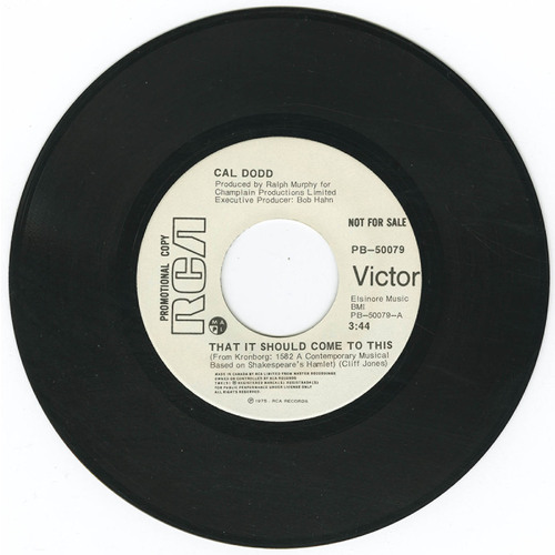 That it Should Come to This b/w Krunchie Granola