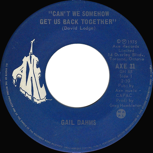 Can't We Somehow Get Us Back Together b/w I May Never See You Again