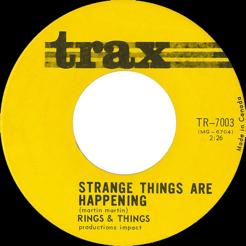 Strange Things Are Happening b/w To Me: To Me: To Me