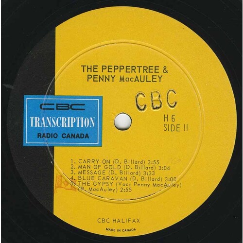 Pepper Tree & Penny MacCauley (split with Bobby Arvon)