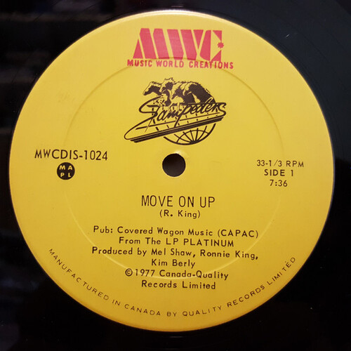Move On Up b/w Bring The House Down (33 1/3 RPM)