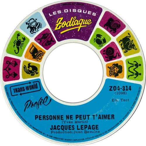 Personne Ne Peut T'aimer b/w Marie De Ma Jeunesse