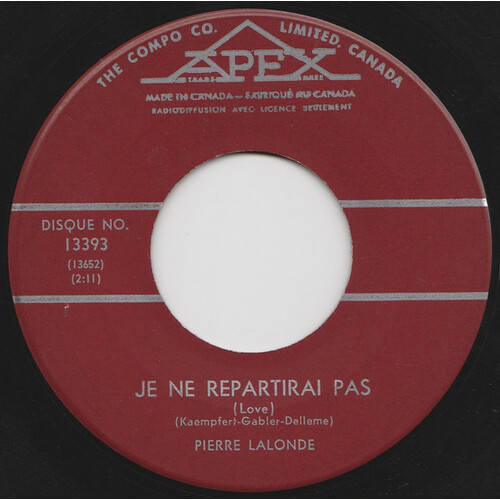 	Je Ne Repartirai Pas (Love) / Double Jeux (One More Time)