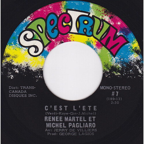 C'Est L'Été et Michel Pagliaro b/w Vous et Michel Pagliaro