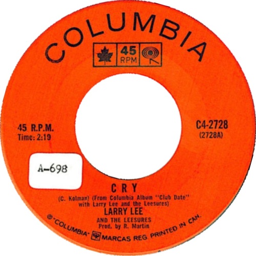 Cry b/w I Left My Heart In San Francisco