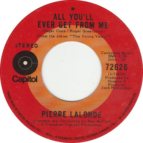 	All You'll Ever Get From Me b/w What Can You Do