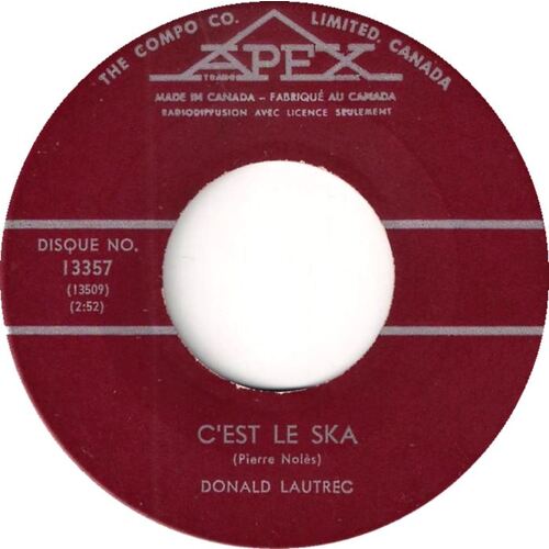 C'est Le Ska b/w Ne T'en Fais Pas