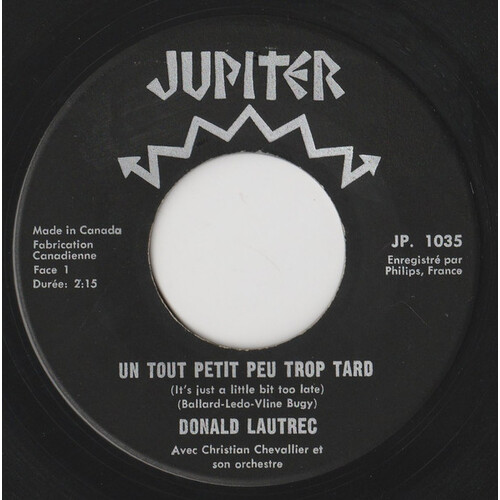 Juste Un Tout Petit Peu Trop Tard (It's just a little bit too late) b/w Laure Lee