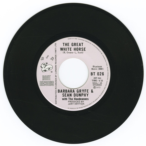 The Great White Horse b/w Sunday Morning Christian (with Sean Dunphy)