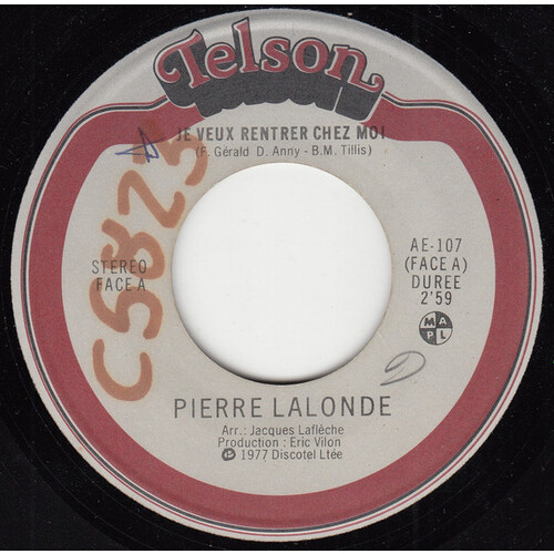  Je Veux Rentrer Chez Moi b/w Detroit City