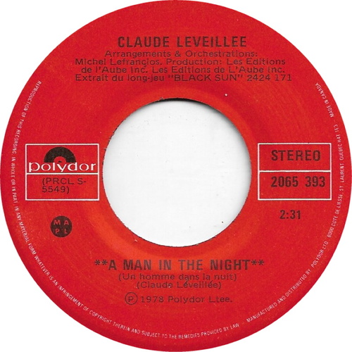 A Man In The Night (Un homme dans la nuit) b/w The Last Ball (Dernier bal)