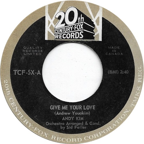  Give Me Your Love b/w Li'l Liz (I Love You)