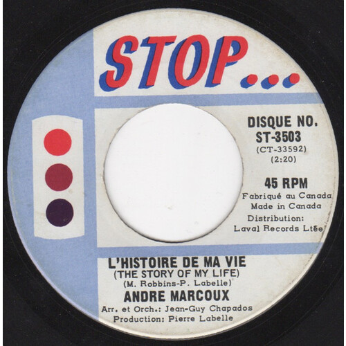 	L'Histoire De Ma Vie (The Story Of My Life) b/w Oh Oui! Baby (Sea Cruise)