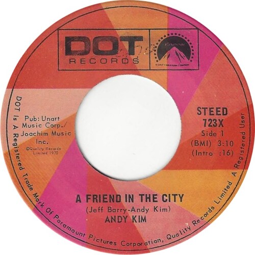 A Friend In The City b/w You