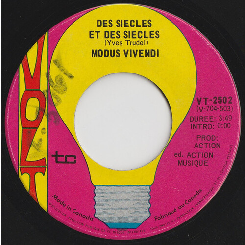 Des siècles et des siècles b/w Vie