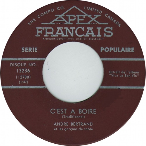  C'Est A Boire b/w La Madelon