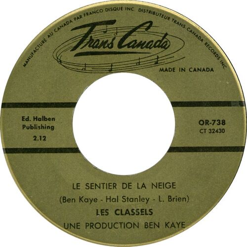 Le Sentier De Neige b/w Jolies Clochettes