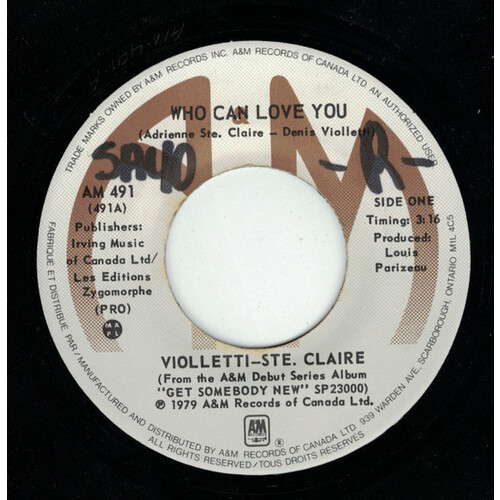 Who Can Love You b/w (Hey My Lady) Get Somebody New