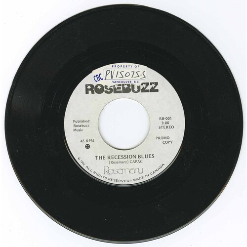 The Recession Blues b/w The Recession Blues (promo)