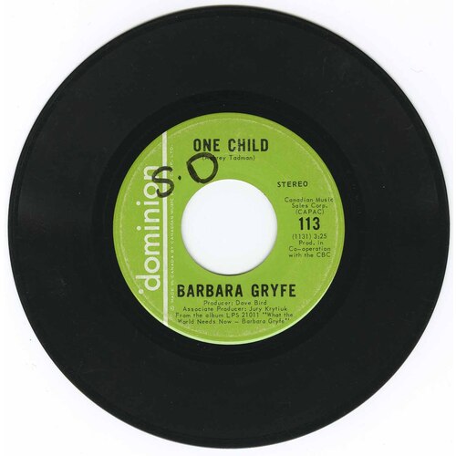 One Child b/w People Such As I