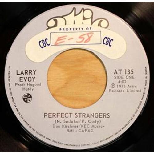 Perfect Strangers b/w I Can't Get You Out of My Mind
